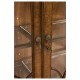 Walnut Glazed Display Cabinet with Drawers