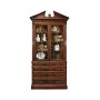 Mahogany Glazed Display Cabinet with Drawers
