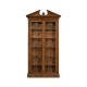Glazed Walnut Display Cabinet