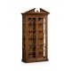 Glazed Walnut Display Cabinet