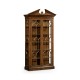 Glazed Walnut Display Cabinet