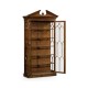 Glazed Walnut Display Cabinet
