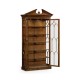 Glazed Walnut Display Cabinet