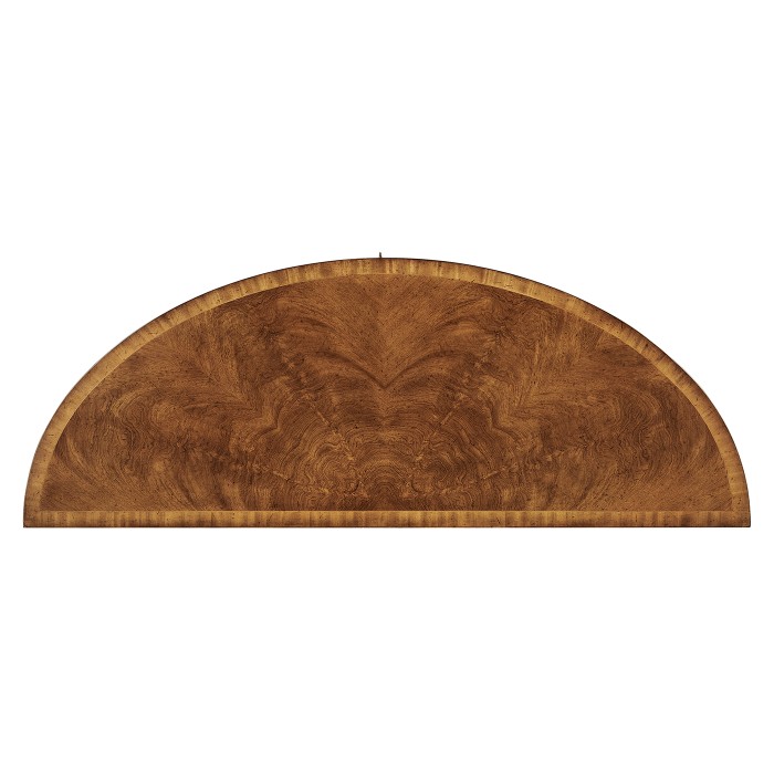 Crotch Walnut Demilune Sideboard