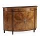 Crotch Walnut Demilune Sideboard