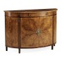 Crotch Walnut Demilune Sideboard