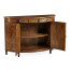 Crotch Walnut Demilune Sideboard