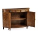 Crotch Walnut Demilune Sideboard