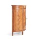 Crotch walnut demilune sideboard