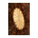 Crotch Mahogany Demilune with Marquetry
