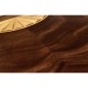 Crotch Mahogany Demilune with Marquetry
