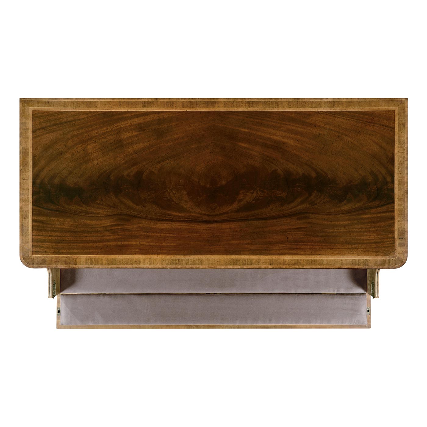 Mahogany Storage Sideboard For Table Leaves