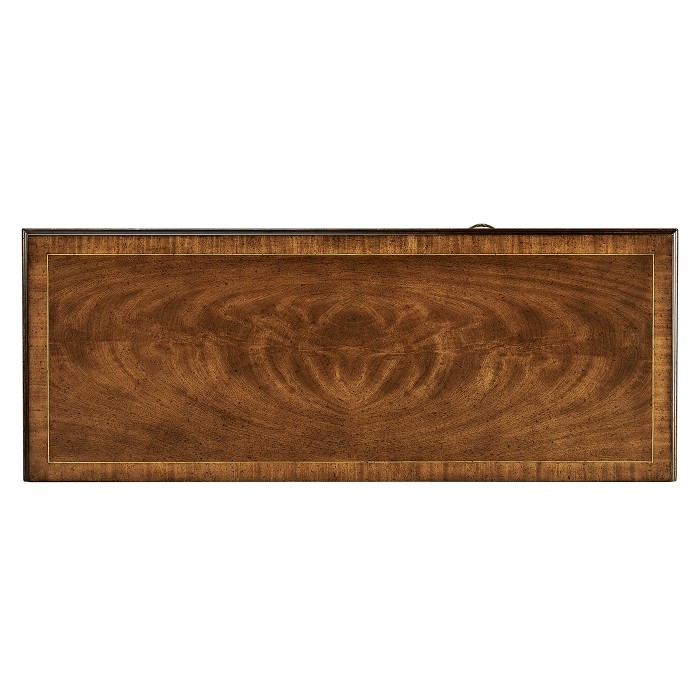 Walnut office chest of drawers with hanging file storage