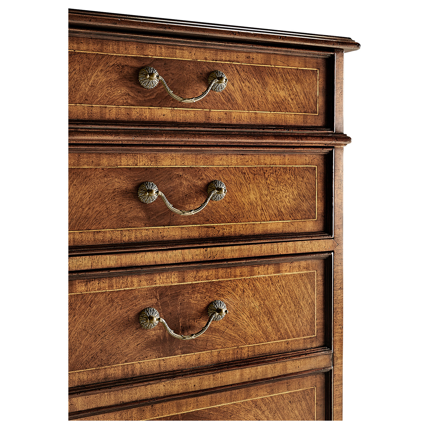 Walnut office chest of drawers with hanging file storage