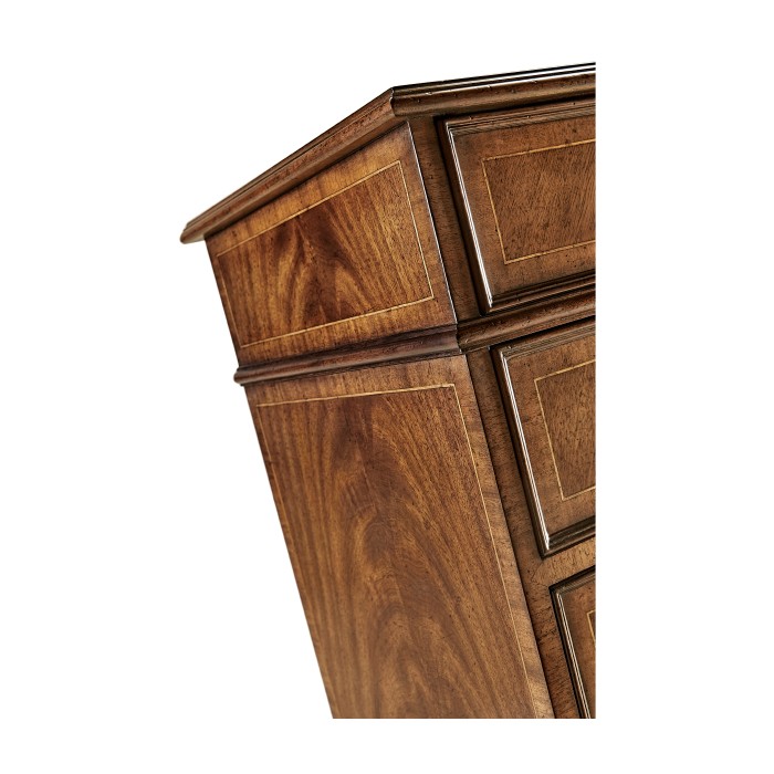 Walnut office chest of drawers with hanging file storage