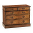 Walnut office chest of drawers with hanging file storage