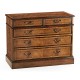 Walnut office chest of drawers with hanging file storage