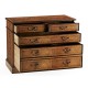 Walnut office chest of drawers with hanging file storage