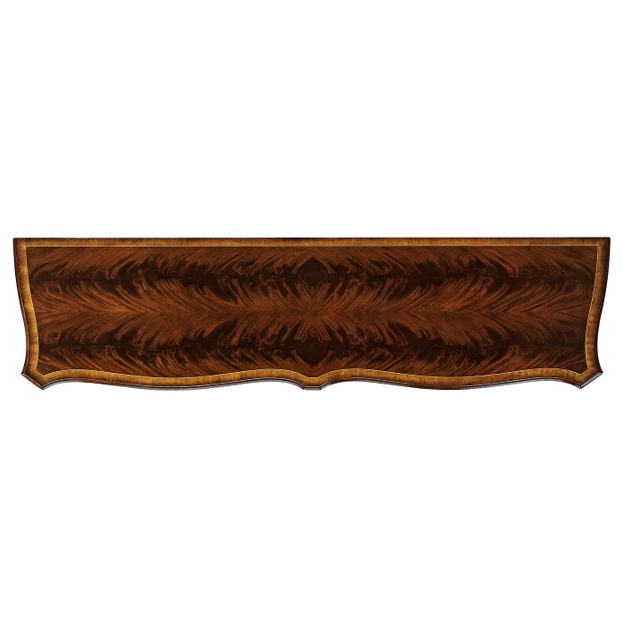 Mahogany Double Serpentine Sideboard