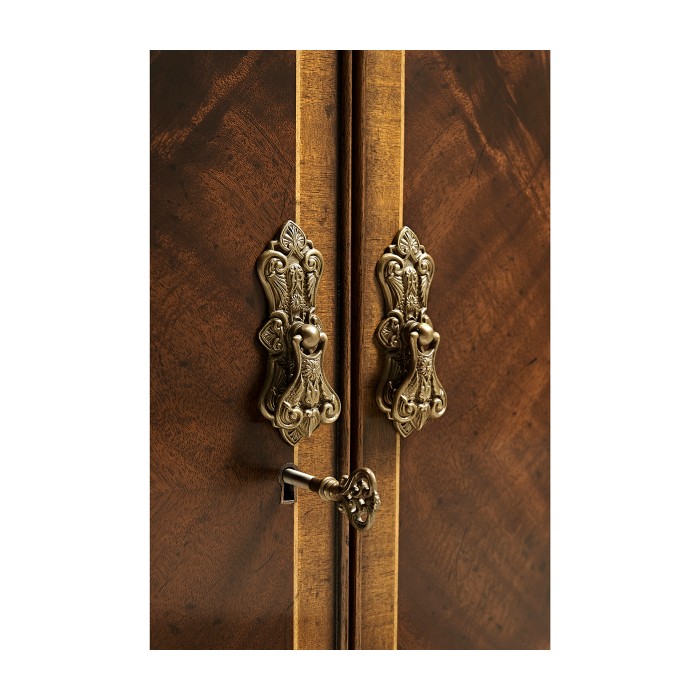 Mahogany Double Serpentine Sideboard