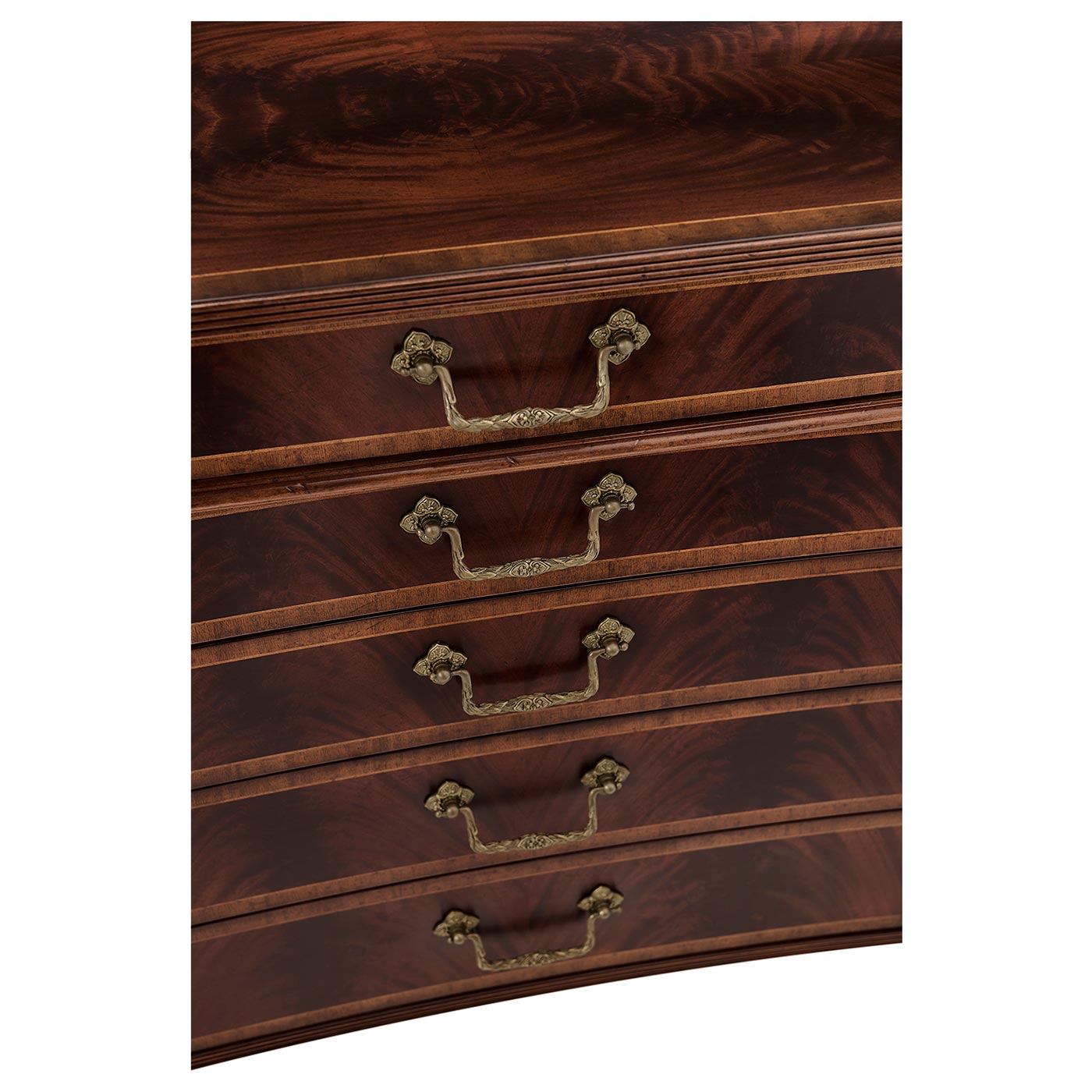 Buckingham Mahogany Chest of Drawers with Concave Profile