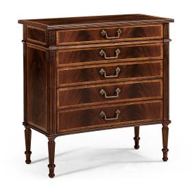 Buckingham Mahogany Chest of Drawers with Concave Profile