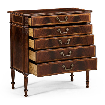 Buckingham Mahogany Chest of Drawers with Concave Profile