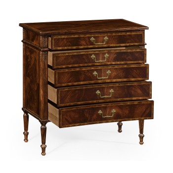 Buckingham Mahogany Chest of Drawers with Concave Profile