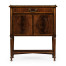 Mahogany Bedside Table with Brass Gallery