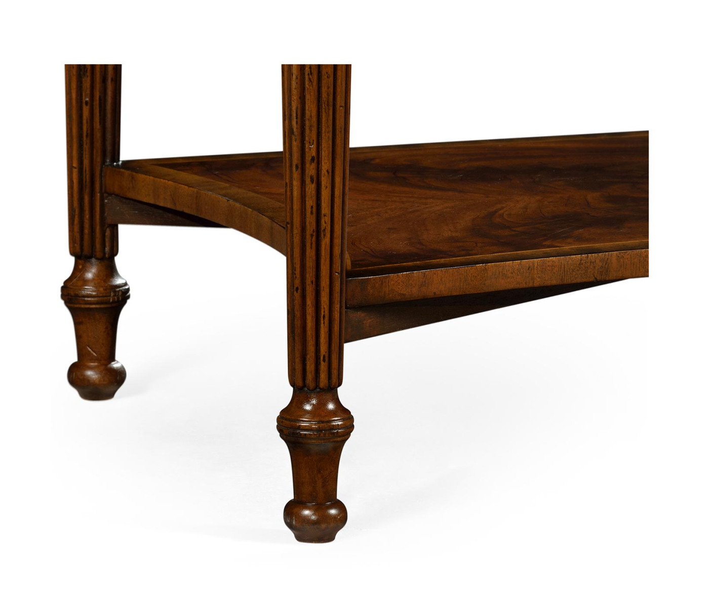 Mahogany Bedside Table with Brass Gallery