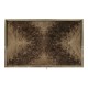 Bleached Mahogany Bedside Table with Brass Gallery