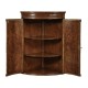 Hanging Semi-Circular Mahogany Cabinet