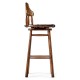 Country Style Leather Bar Stools