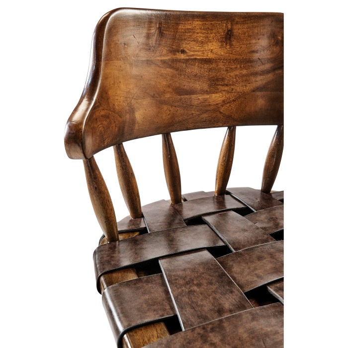 Country Style Leather Bar Stools