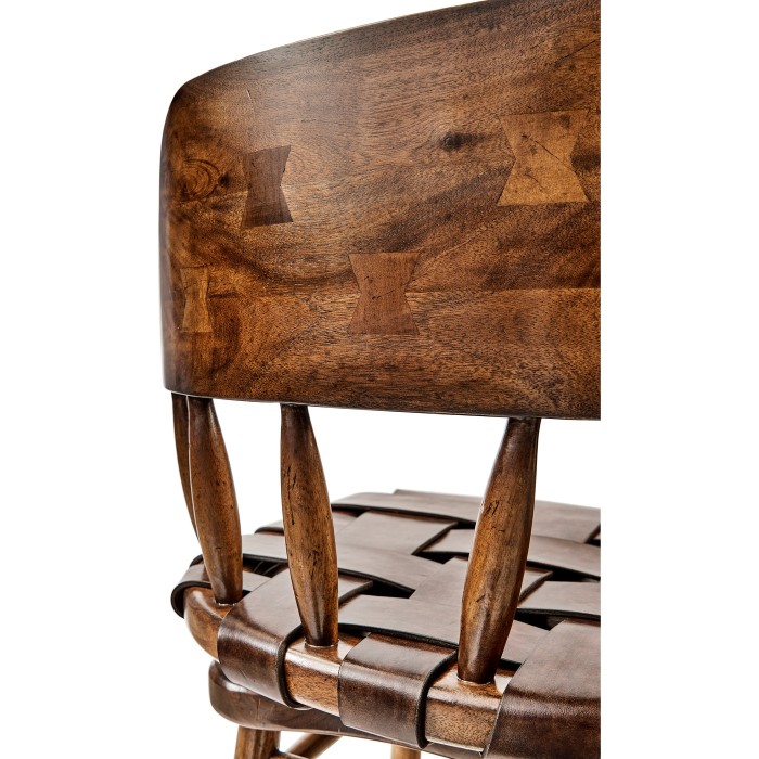Country Style Leather Bar Stools