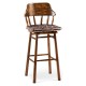 Country Style Leather Bar Stools