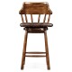 Country Style Leather Counter Stools