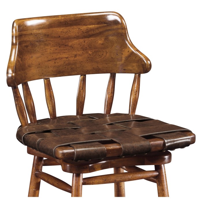Country Style Leather Counter Stools