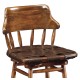 Country Style Leather Counter Stools