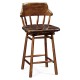 Country Style Leather Counter Stools
