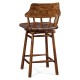 Country Style Leather Counter Stools