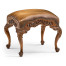 Carved & Pierced Walnut Footstool