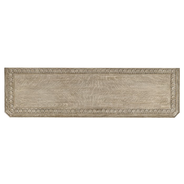 Chip Carved Grey Oak Console
