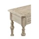 Chip Carved Grey Oak Console