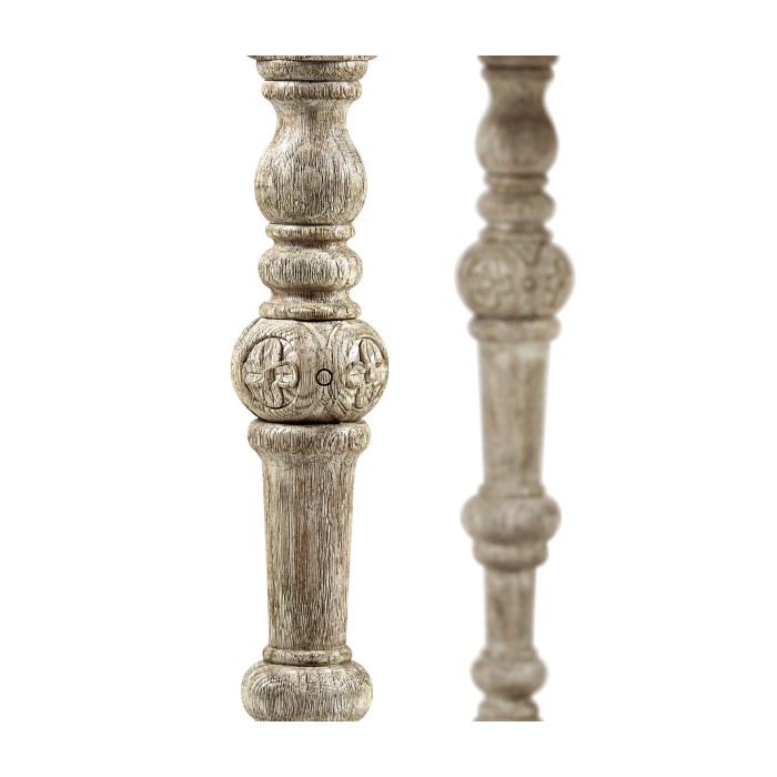 Chip Carved Grey Oak Console