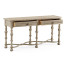 Chip Carved Grey Oak Console