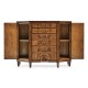 Starburst Walnut Side Cabinet