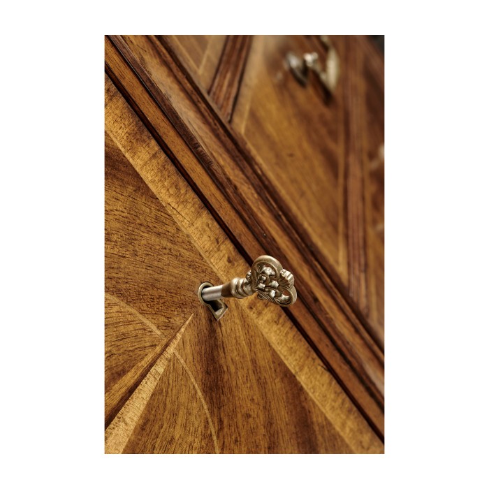 Starburst Walnut Side Cabinet