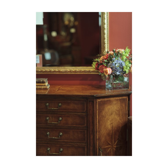 Starburst Walnut Side Cabinet