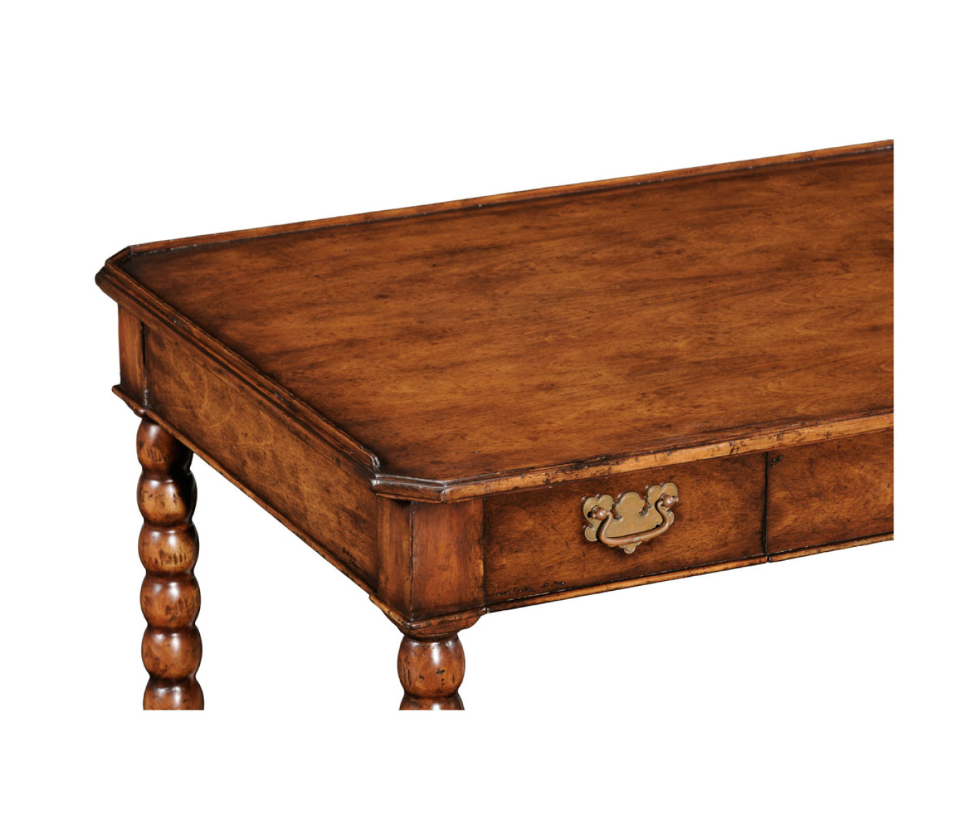Bobbin turned walnut dressing table